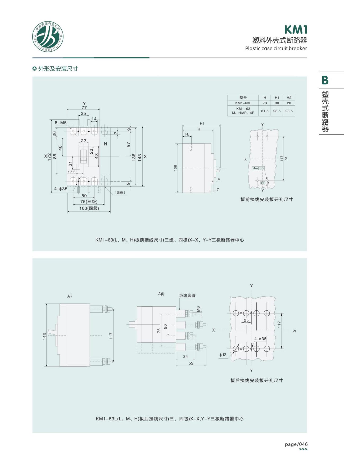 KM1塑料外殼式斷路器